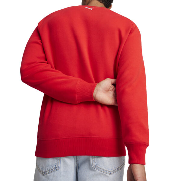 Men's Puma Red Scuderia Ferrari 2024 Big Shield Raglan Pullover Sweatshirt - Image 11