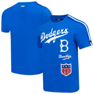 Men's Pro Standard Royal Brooklyn Dodgers Retro Classic Striped T-Shirt