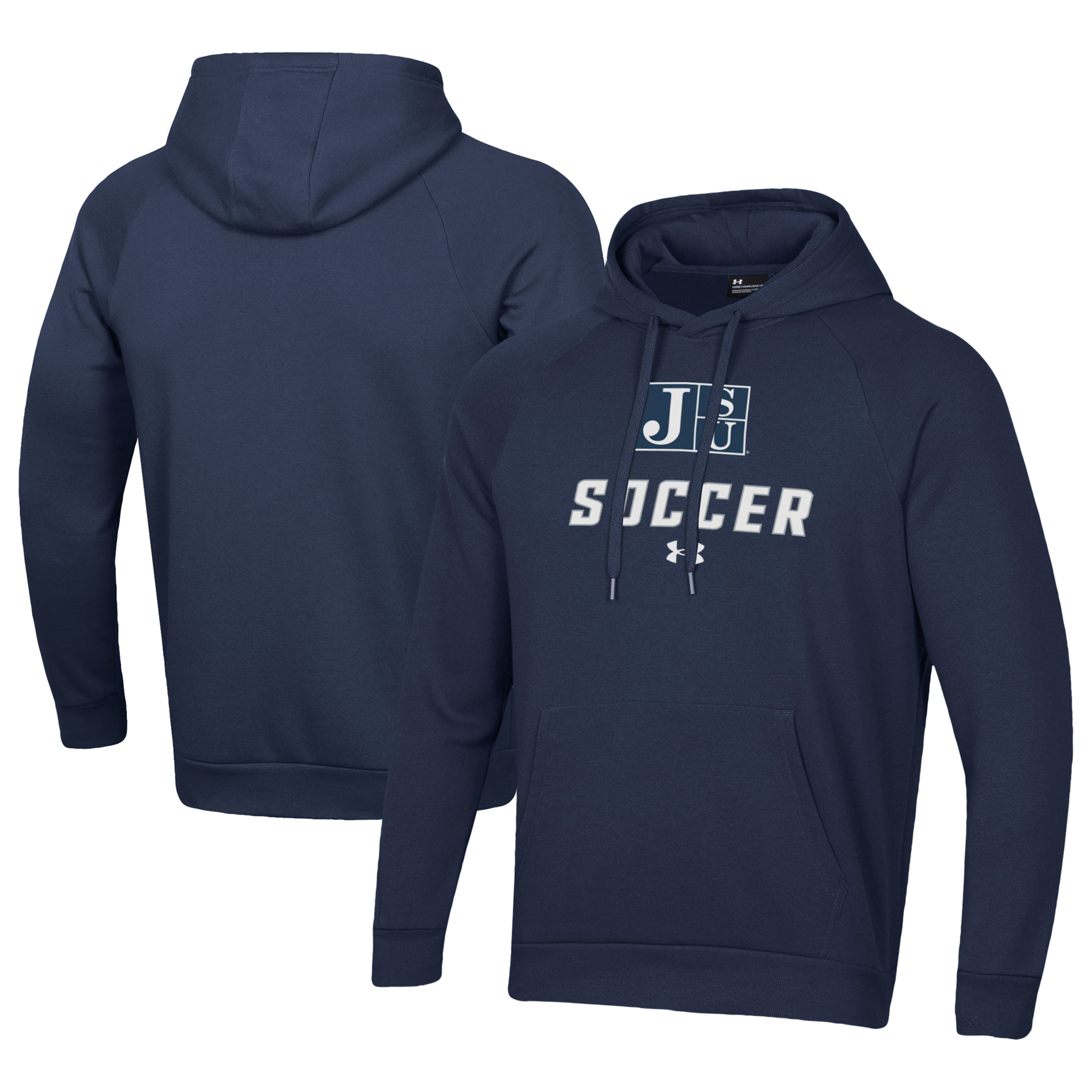 Men's Under Armour Navy Jackson State Tigers Rival Fleece Pullover Hoodie