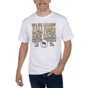 Unisex Uscape Apparel White Wake Forest Demon Deacons Garment Dyed T-Shirt