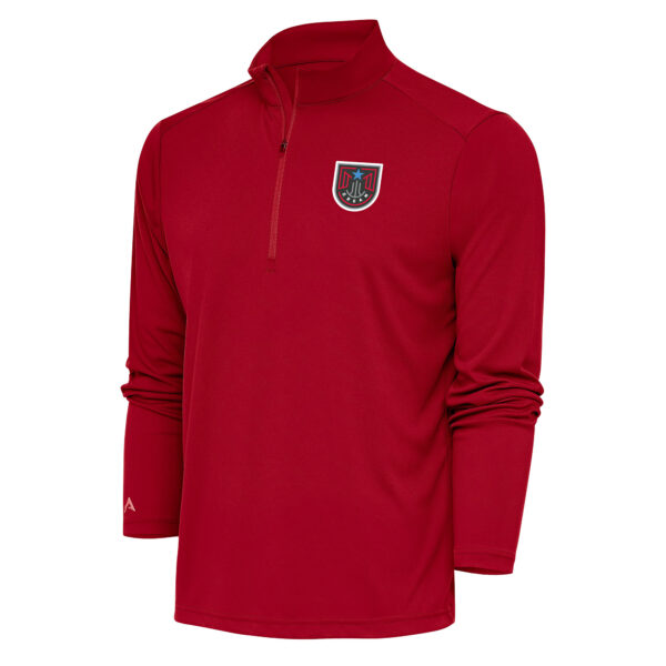 Men's Antigua Red Atlanta Dream Tribute Quarter-Zip Jacket