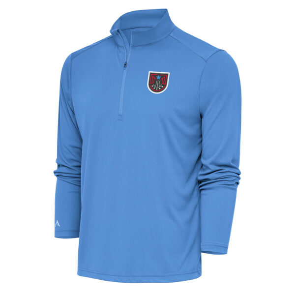 Men's Antigua Light Blue Atlanta Dream Tribute Quarter-Zip Jacket