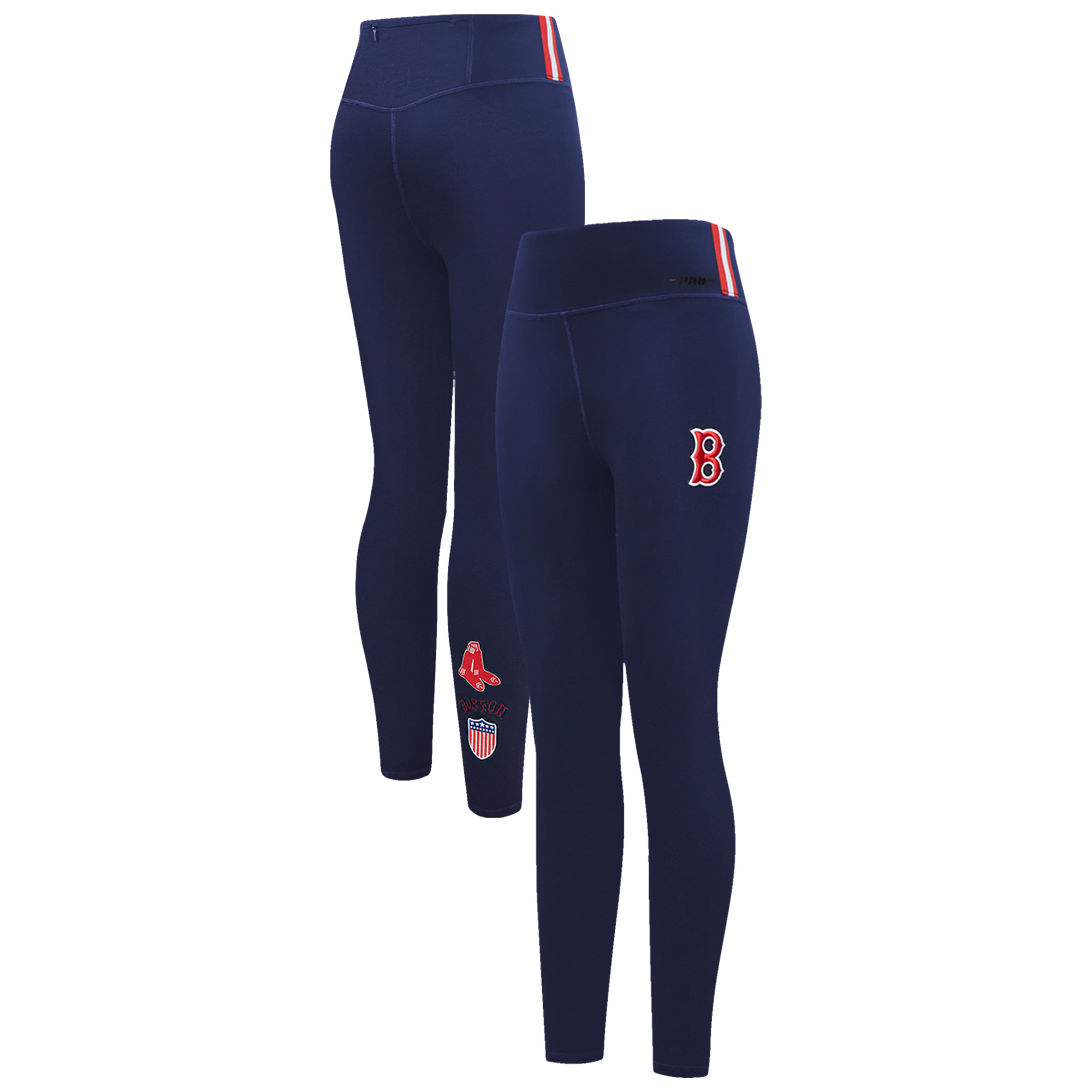 Women's Pro Standard Navy Boston Red Sox Retro Classic Tri-Blend Leggings