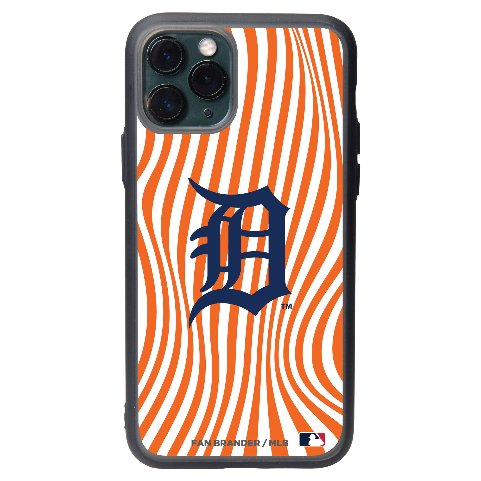 Detroit Tigers iPhone Case with Groovey Lines Design