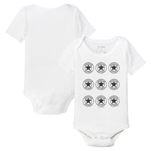 Infant Tiny Turnip  White Houston Astros Logo Grid Bodysuit