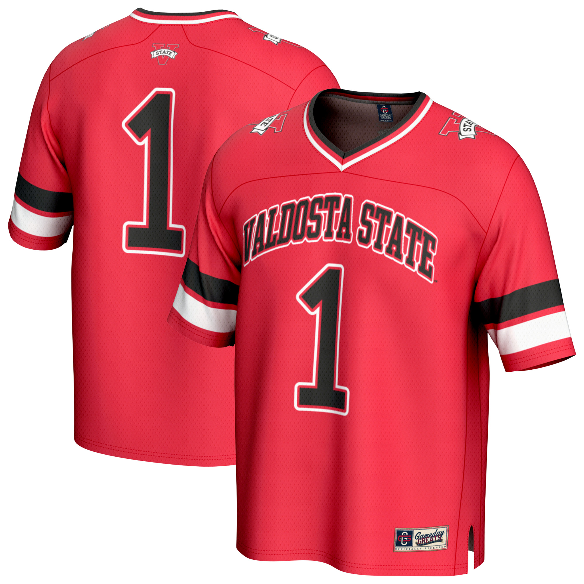 Youth GameDay Greats #1 Red Valdosta State Blazers Lightweight Collegiate Football Fashion Jersey