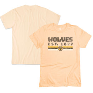 Men's 1863FC Tan Wolverhampton Wanderers Retro Stripes T-Shirt