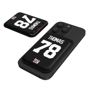 Keyscaper Andrew Thomas Black New York Giants Magnetic Credit Card Wallet
