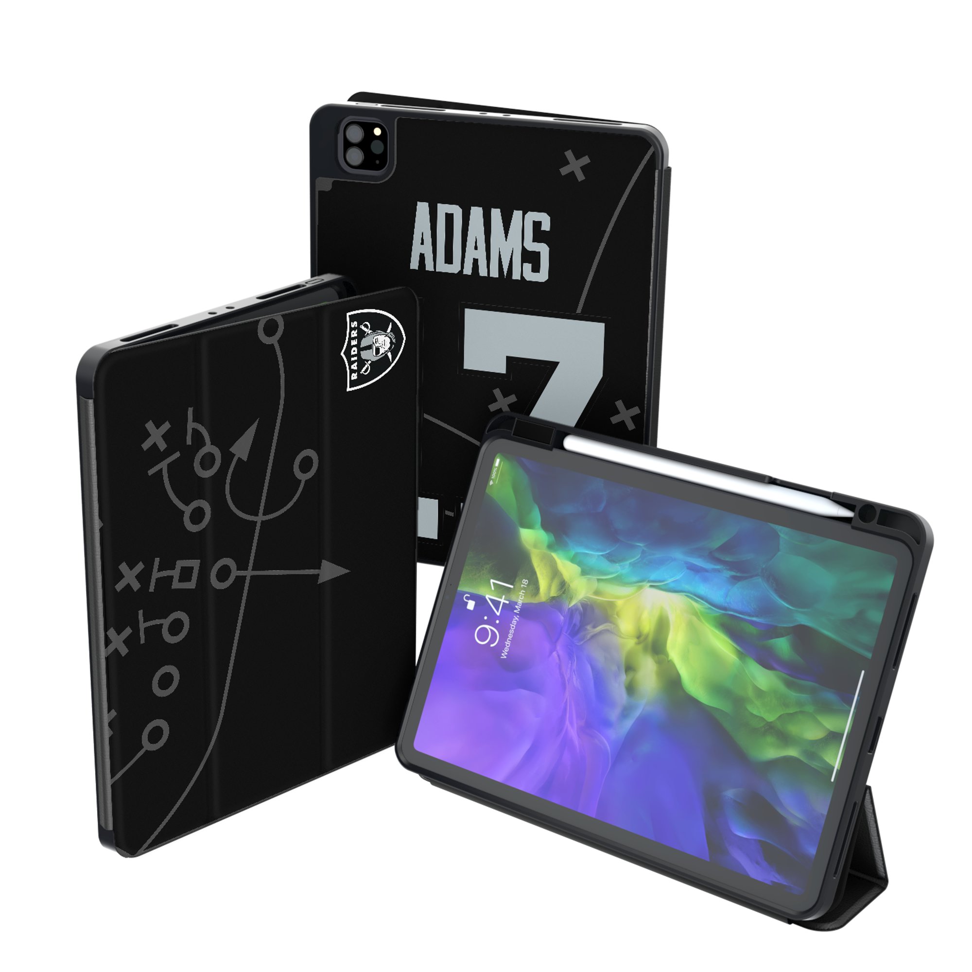Keyscaper Davante Adams Las Vegas Raiders iPad Tablet Case