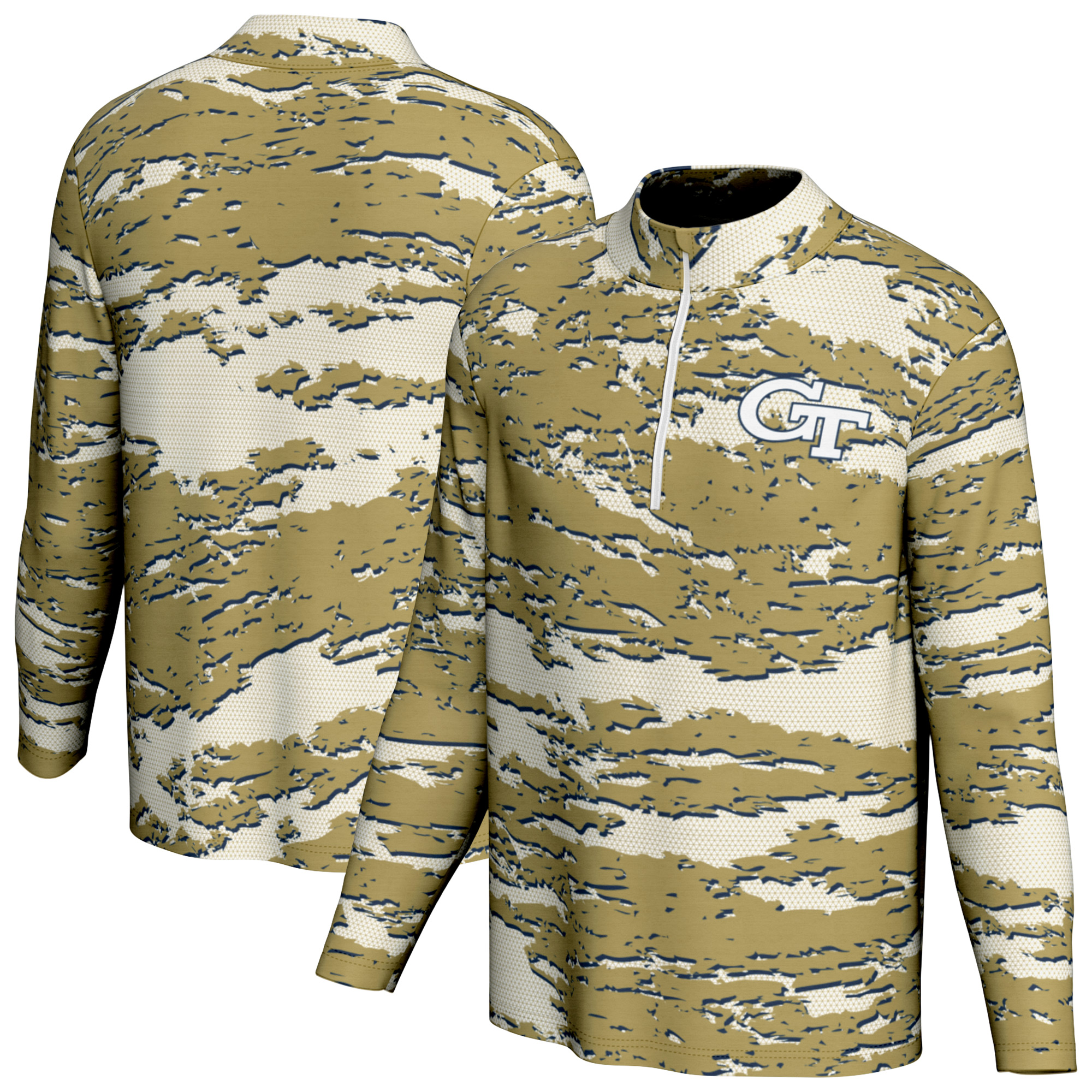 Men's ProSphere Gold Georgia Tech Yellow Jackets Fortitude 2.0 Quarter-Zip Pullover