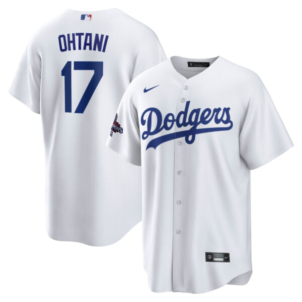 Men's Nike Shohei Ohtani White Los Angeles Dodgers 2024 World Series Champions Big & Tall Replica Player Jersey