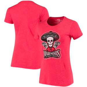 Women's Red Mariachis de Nuevo México Copa de la Diversion Script Tri-Blend Scoop Neck T-Shirt