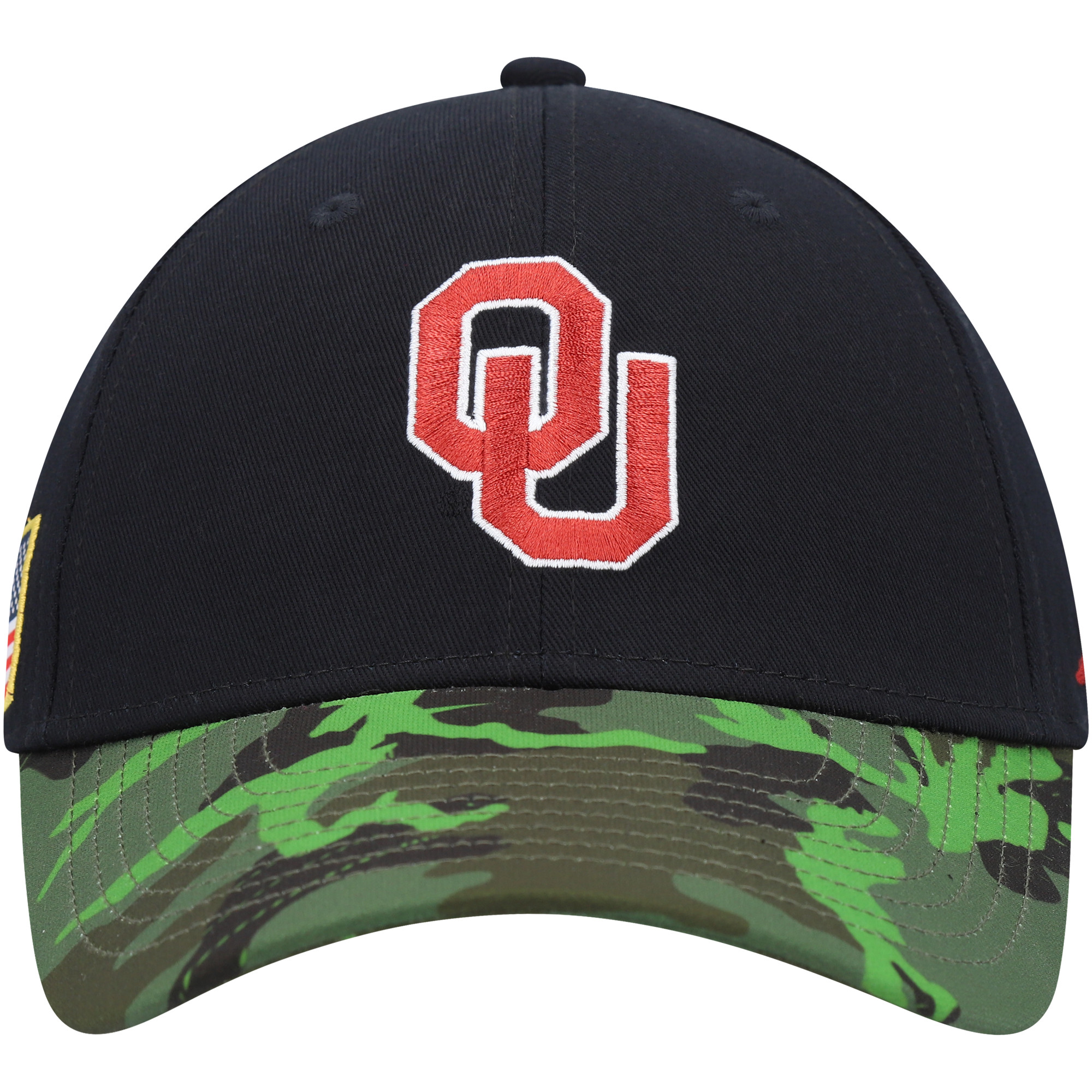 Men's Jordan Brand Black/Camo Oklahoma Sooners Veterans Day 2Tone Legacy91 Adjustable Hat - Image 5