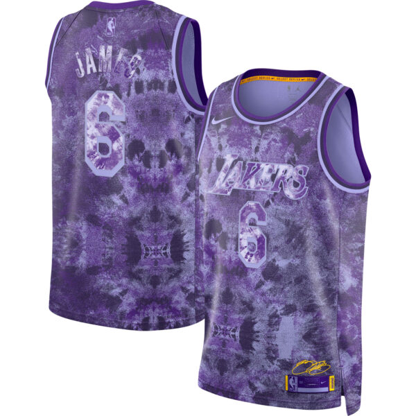 Unisex Nike LeBron James Purple Los Angeles Lakers Select Series Swingman Jersey - Image 5