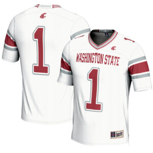 Men's GameDay Greats #1 White Washington State Cougars Endzone Football Jersey