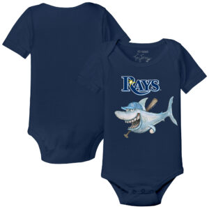 Infant Tiny Turnip Navy Tampa Bay Rays Shark Bodysuit
