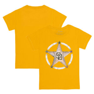 Toddler Tiny Turnip Gold San Diego Padres Military Star T-Shirt