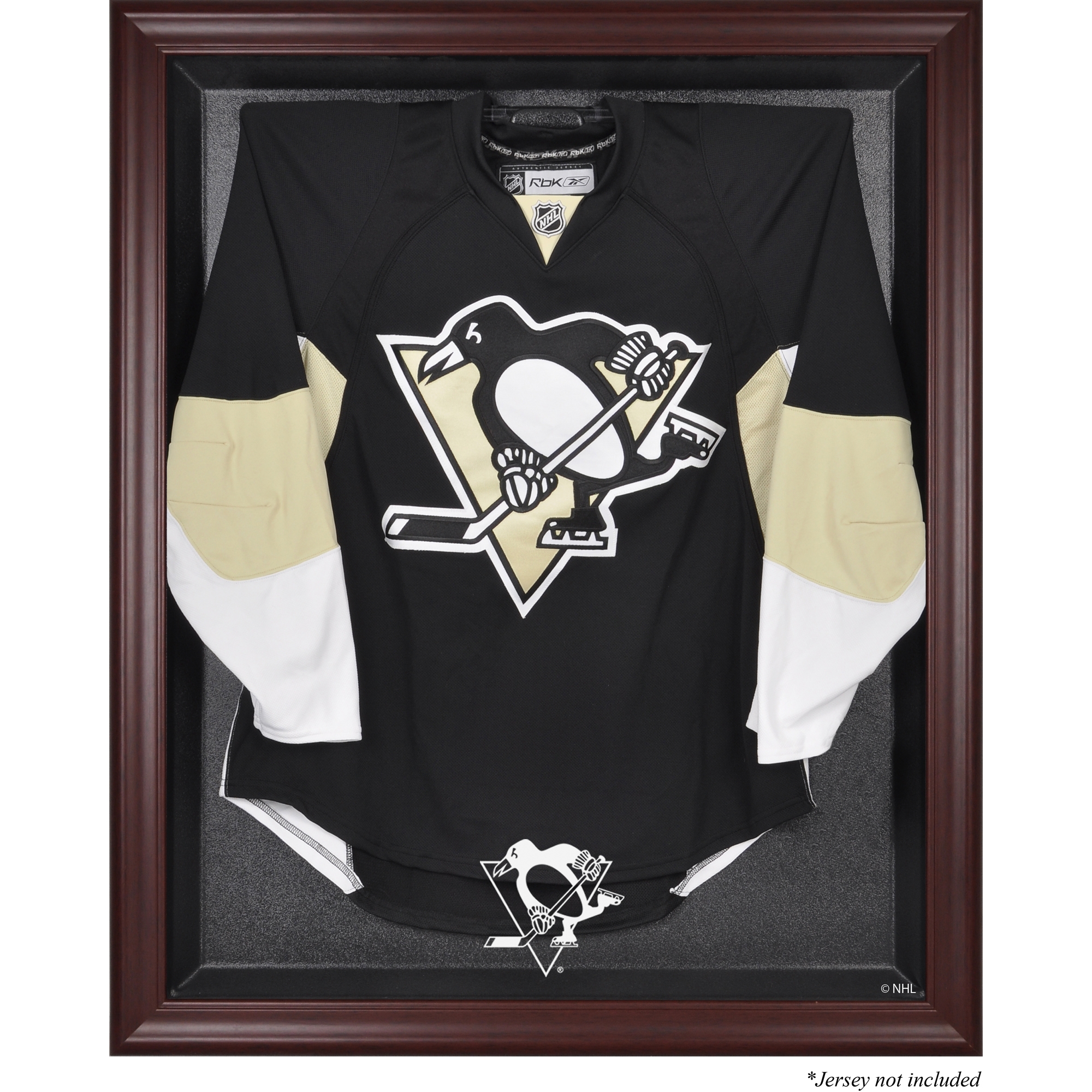 Pittsburgh Penguins Mahogany Framed Jersey Display Case