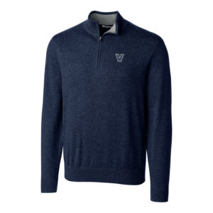 Men's Cutter & Buck Navy Villanova Wildcats Big & Tall Lakemont Half-Zip Jacket