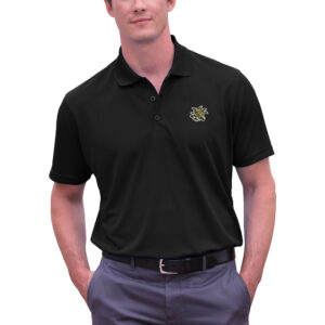 Men's Black Wichita State Shockers Big & Tall Vansport Omega Tech Polo