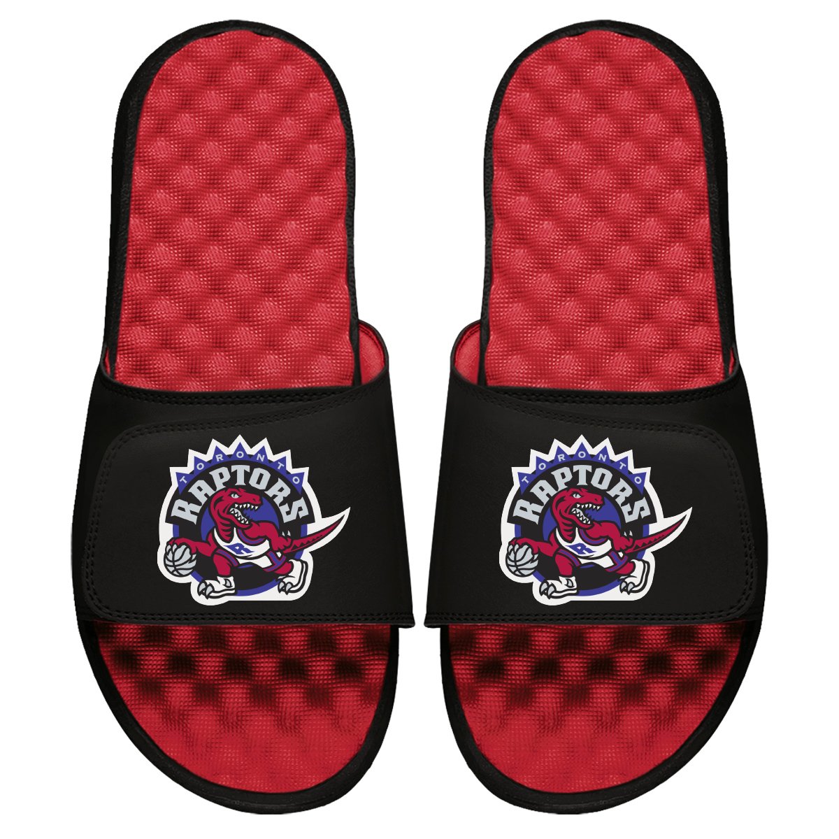 Youth ISlide Red Toronto Raptors Primary Logo Slide Sandals