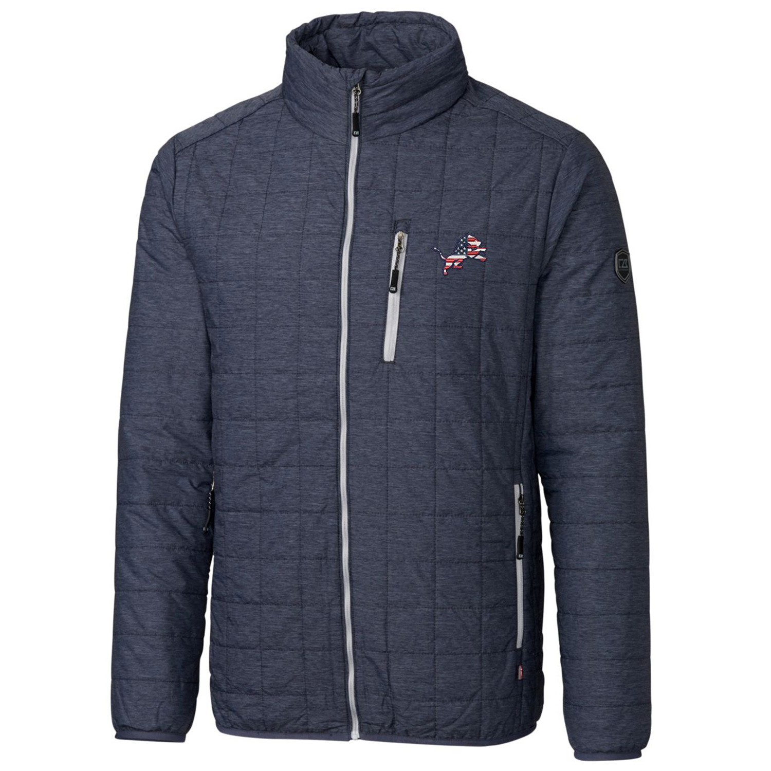 Women's Antigua Heather Gray Montreal Canadiens Team Logo Fortune Quarter-Zip Jacket