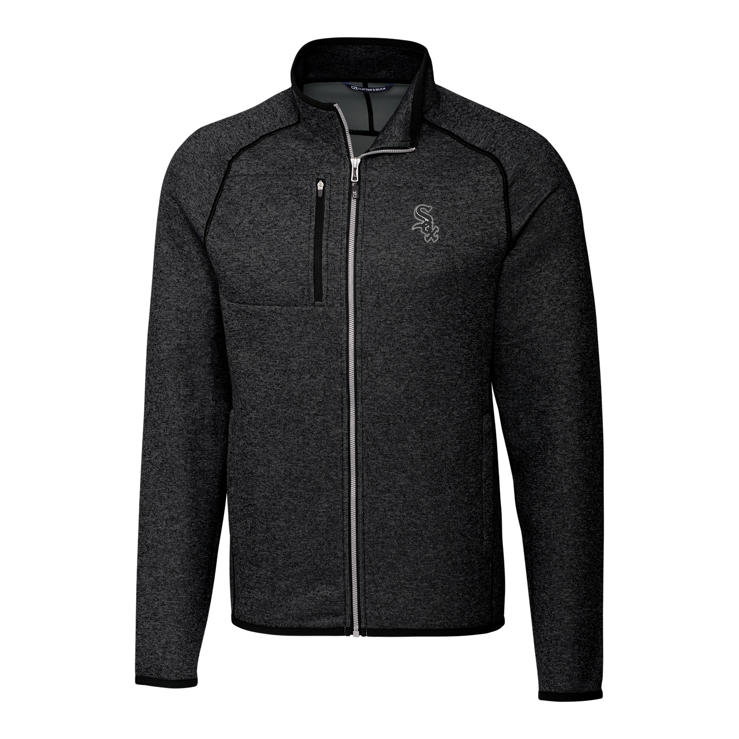 Men's Cutter & Buck Gray Chicago White Sox Big & Tall Mainsail Full-Zip Jacket