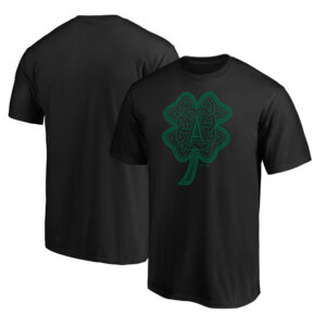 Men's Black Los Angeles Angels St. Patrick's Day Celtic Charm T-Shirt