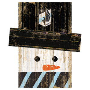 Minnesota United FC 19'' x 16'' Snowman Head Wall Art