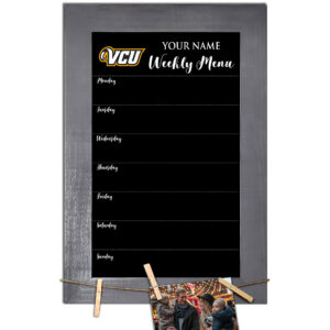 VCU Rams 11" x 19" Personalized Team Weekly Chalkboard with Frame