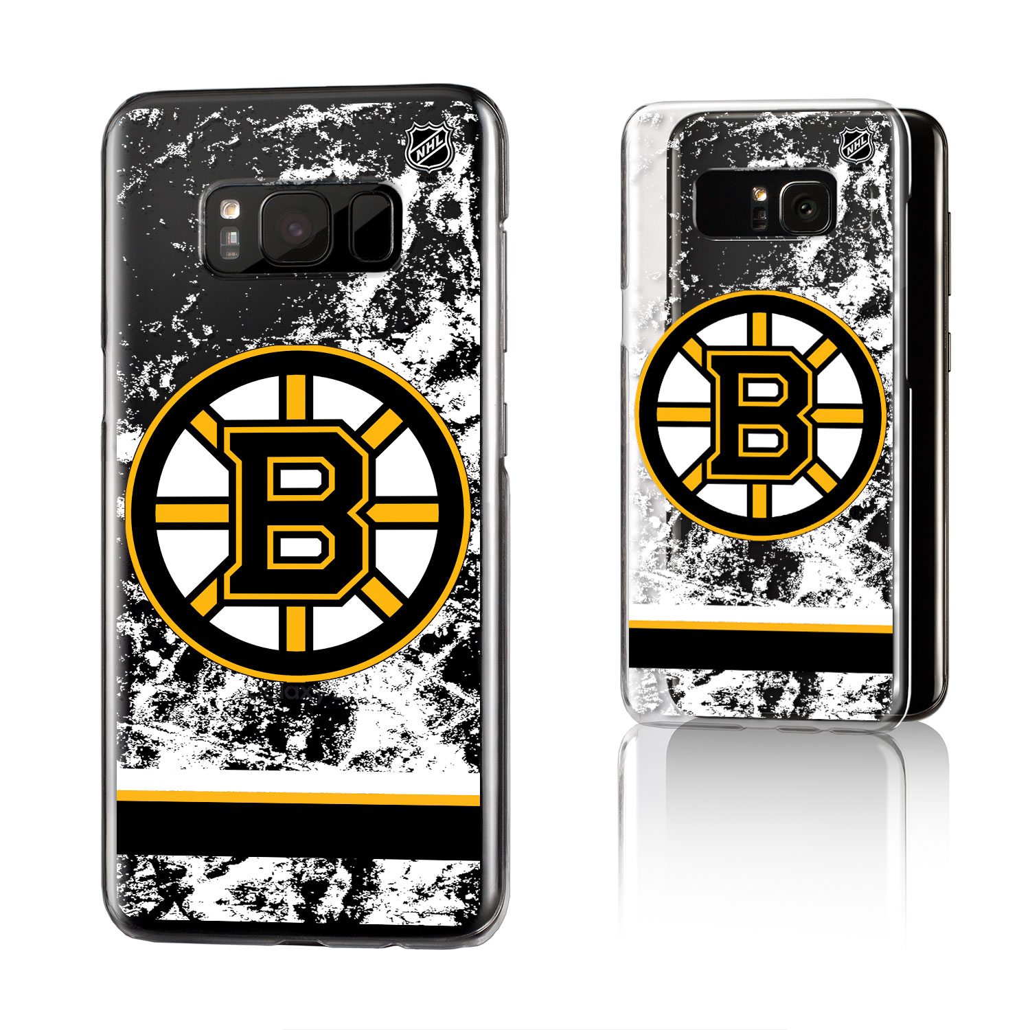 Boston Bruins Galaxy Stripe Clear Ice Case - Image 9
