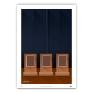 New York Yankees 24'' x 36'' Minimalist Yankee Stadium Fine Art Print