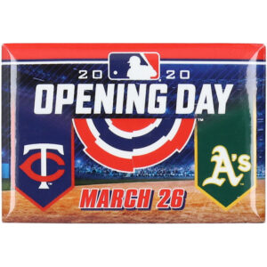 WinCraft Minnesota Twins vs. Oakland Athletics Opening Day 2020 Magnet