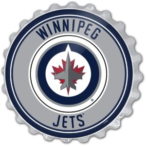 Winnipeg Jets 19'' x 19'' Bottle Cap Wall Sign