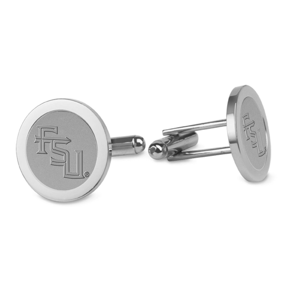 Men's Florida State Seminoles Silver Cufflinks