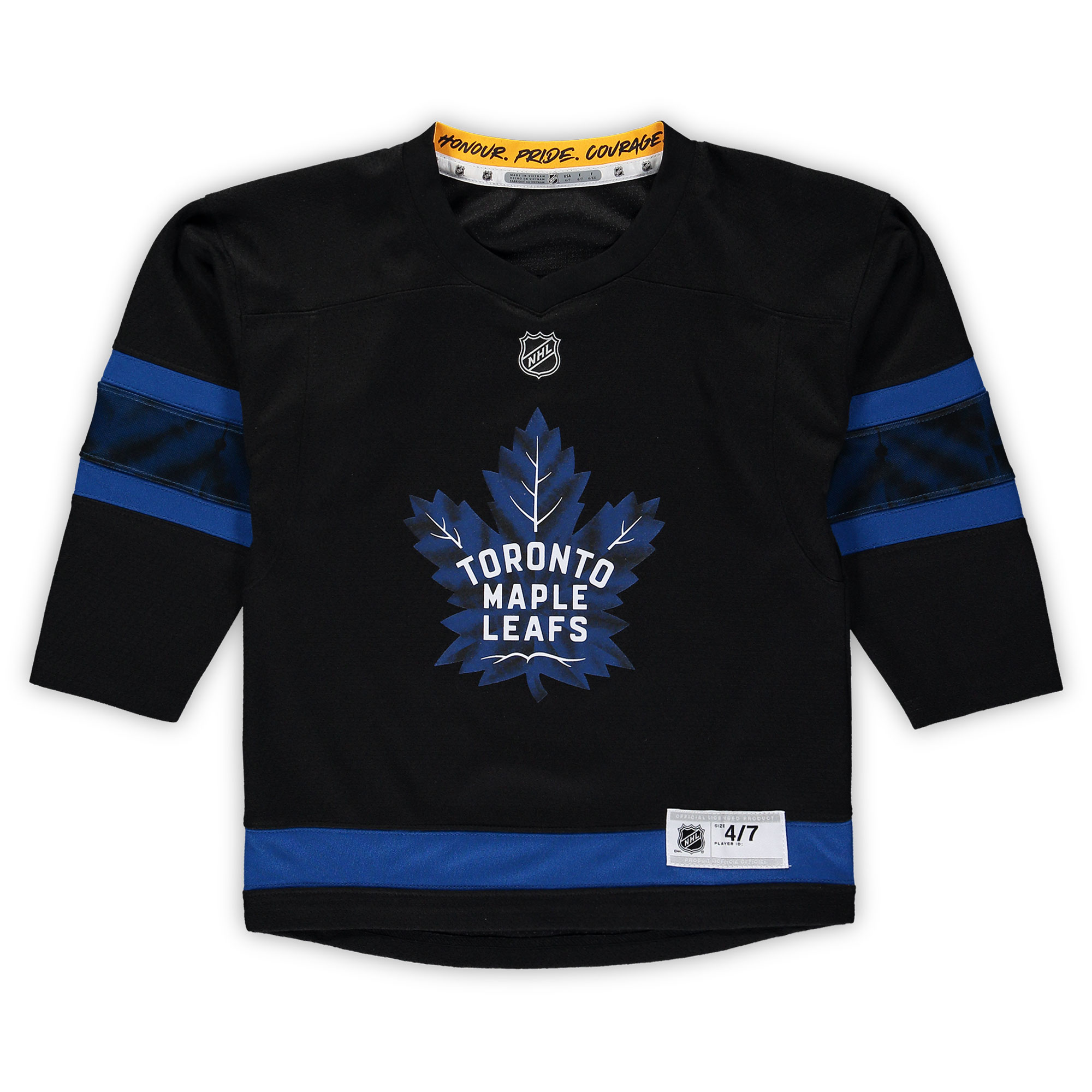 Preschool Auston Matthews Black Toronto Maple Leafs Alternate Replica Player Jersey - Image 3