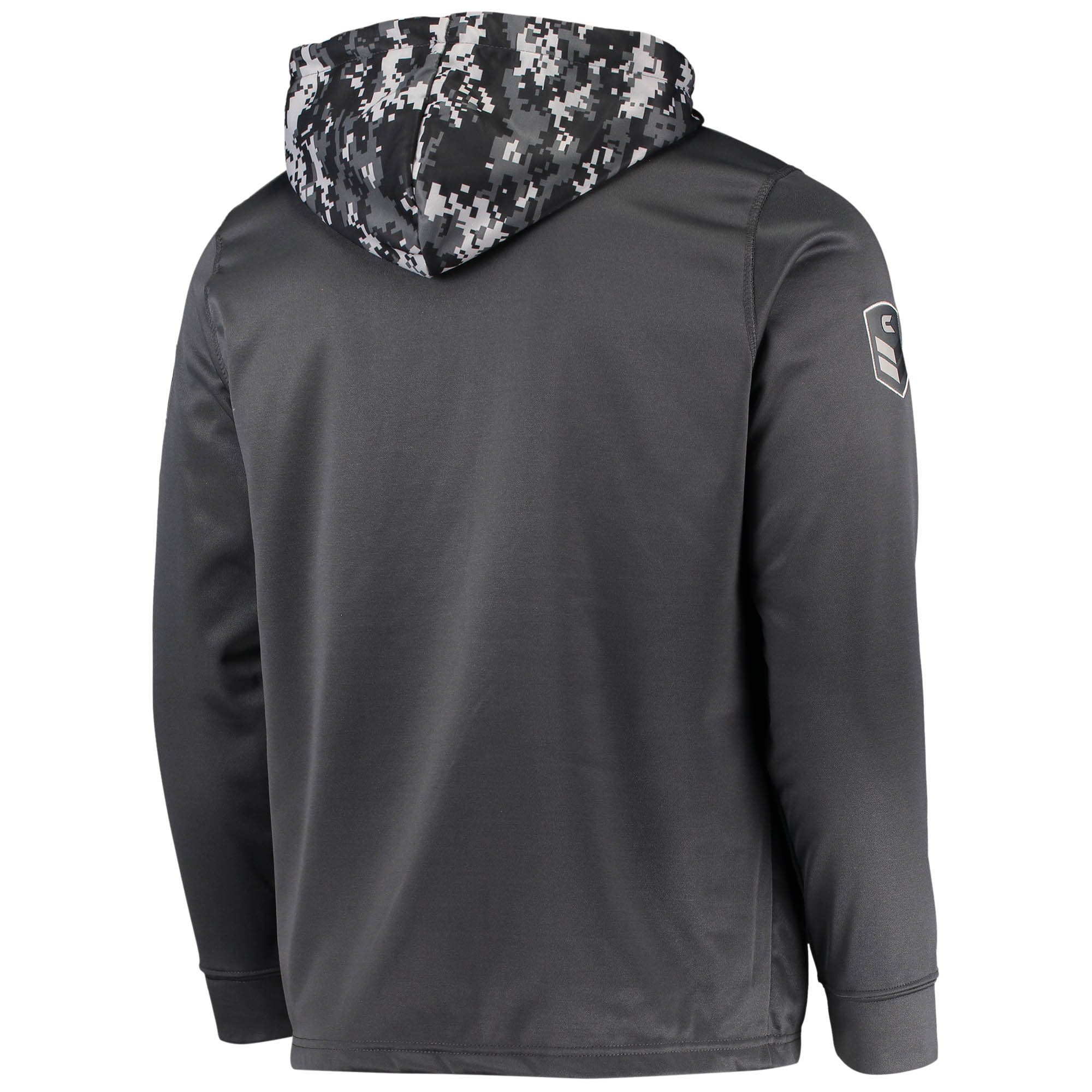 Men's Colosseum Charcoal Maryland Terrapins OHT Military Appreciation Digital Camo Quarter-Zip Hoodie - Image 4