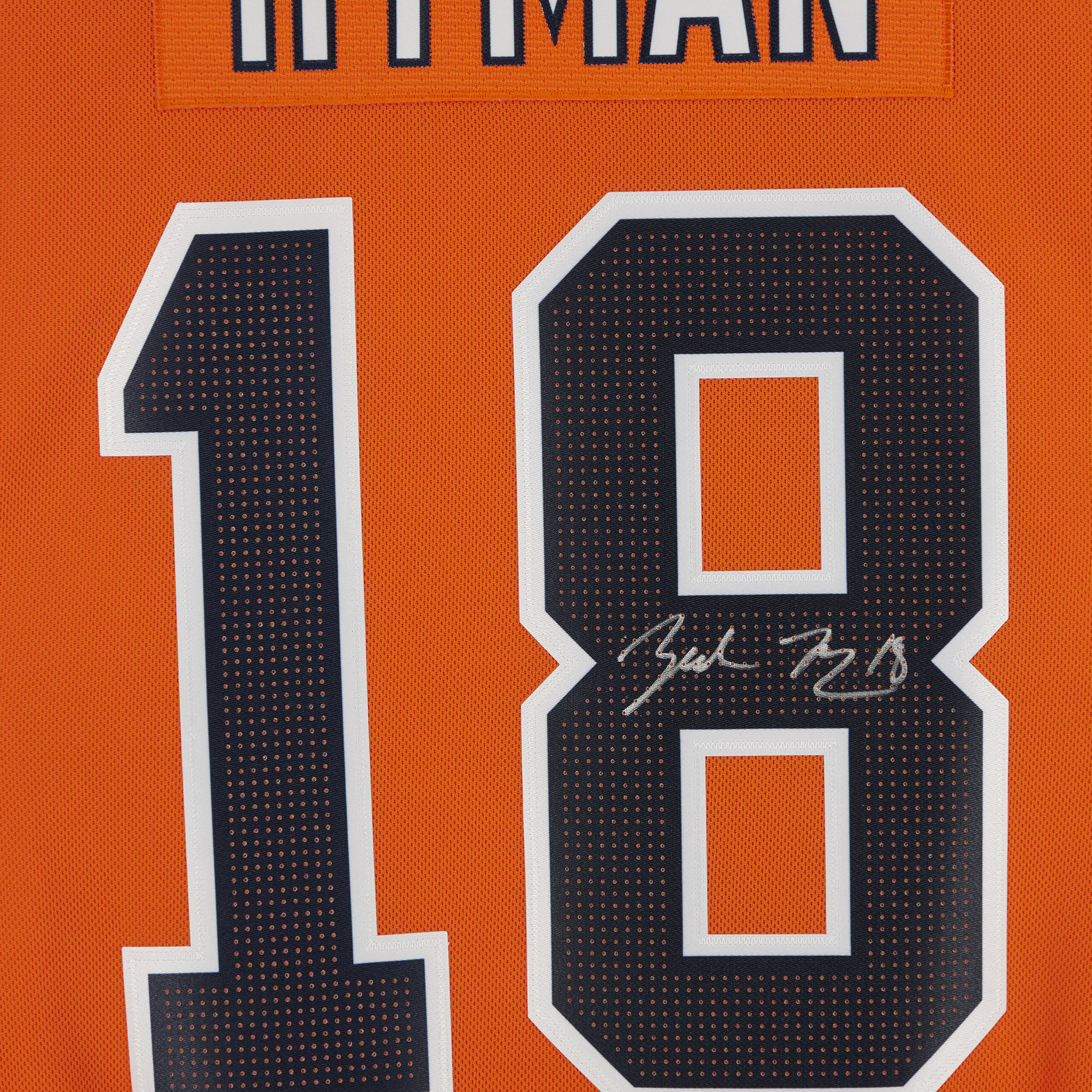 Zach Hyman Orange Edmonton Oilers Autographed adidas Authentic Jersey - Image 5