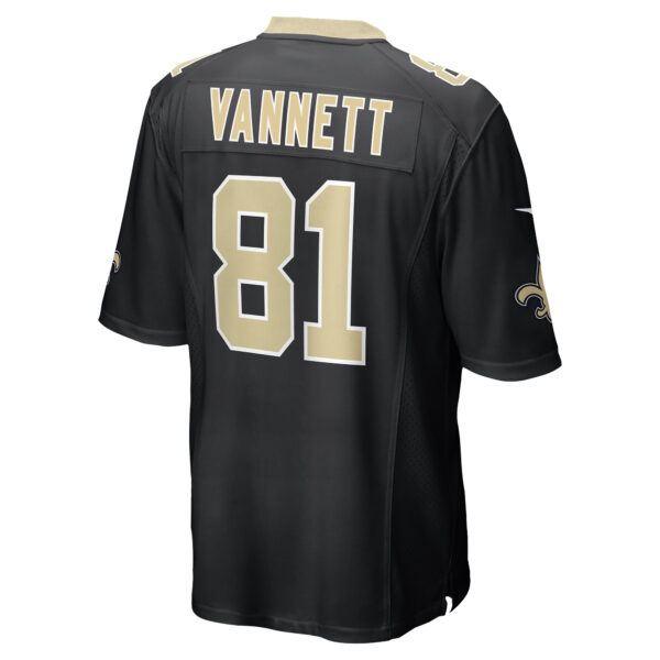 Men's Nike Nick Vannett Black New Orleans Saints Game Jersey - Image 7