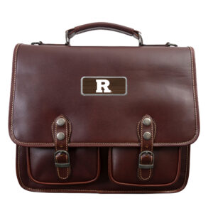 Brown Rutgers Scarlet Knights Logo Plate Sabino Canyon Briefcase