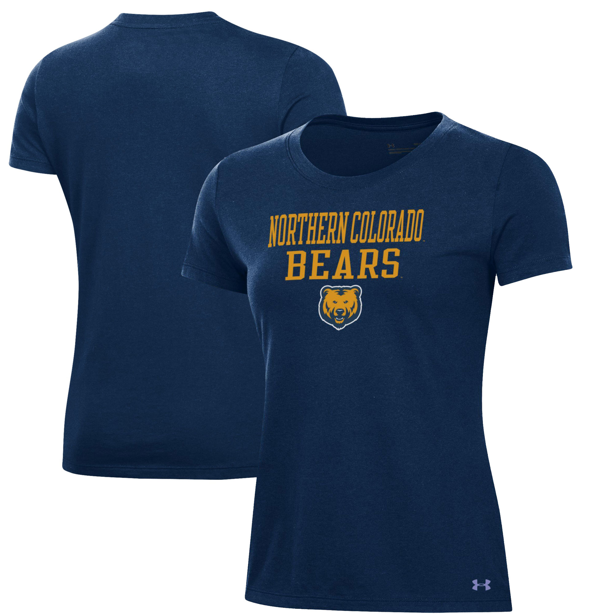 Women's Under Armour Navy Northern Colorado Bears Performance T-Shirt - Image 2