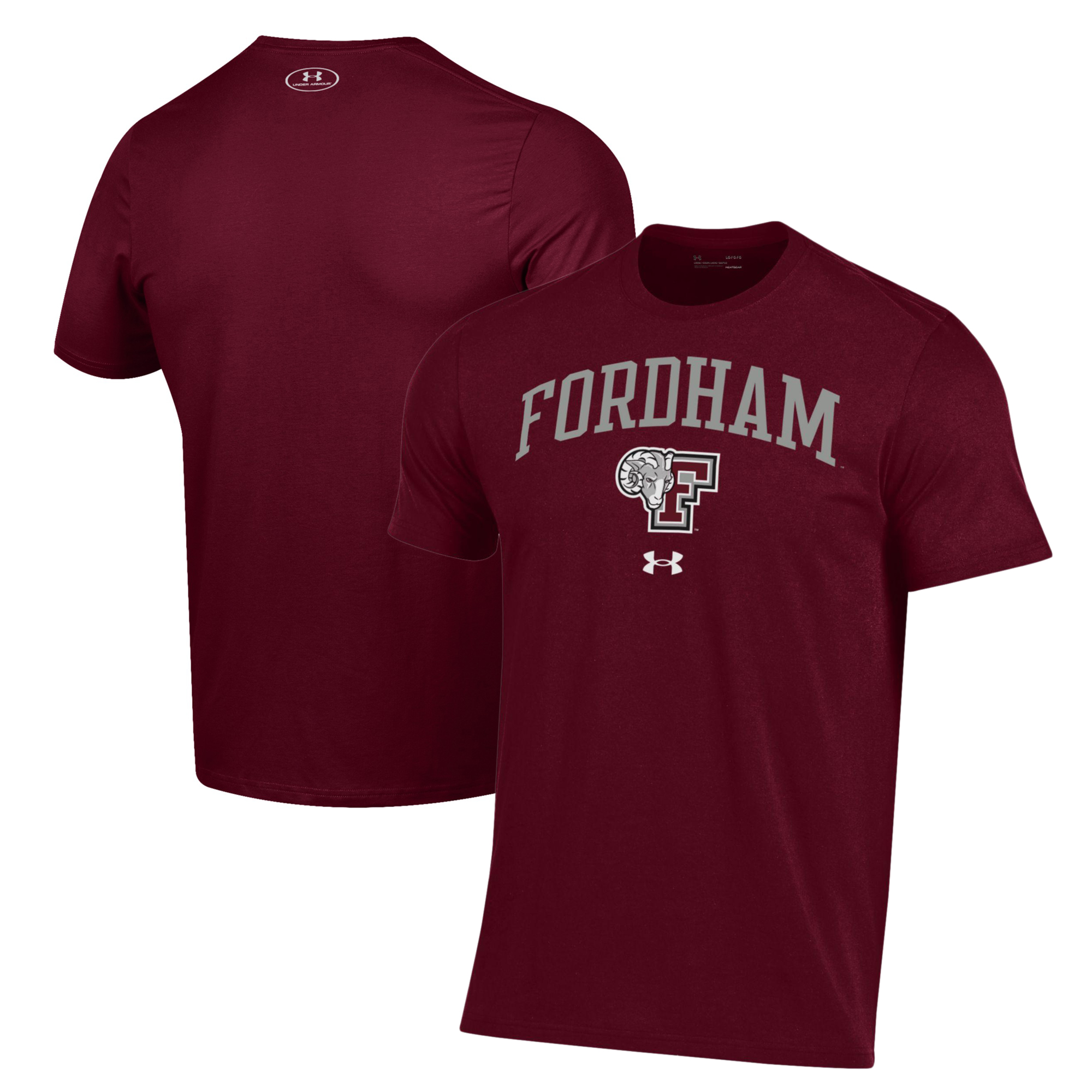 Men's Under Armour Maroon Fordham Rams Performance T-Shirt - Image 5