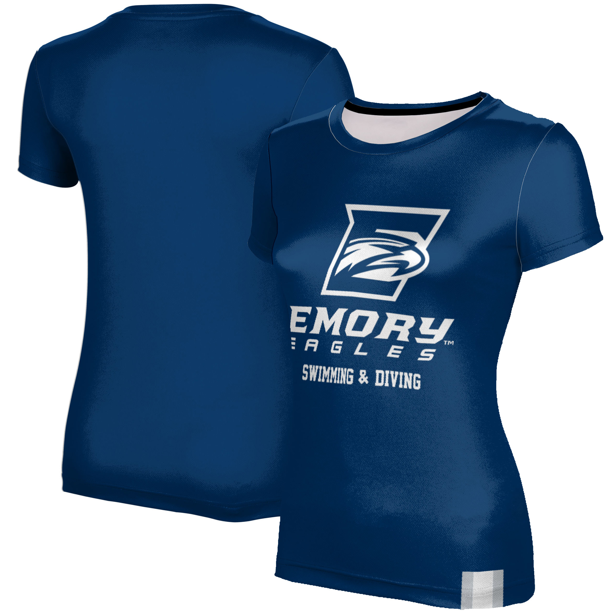 Women's Blue Emory Eagles Swimming & Diving T-Shirt - Image 5