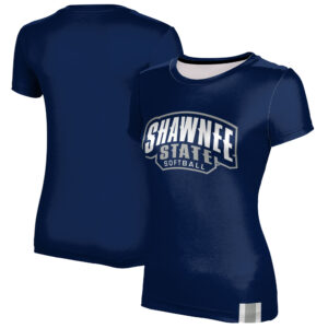 Women's Navy Shawnee State Bears Softball T-Shirt