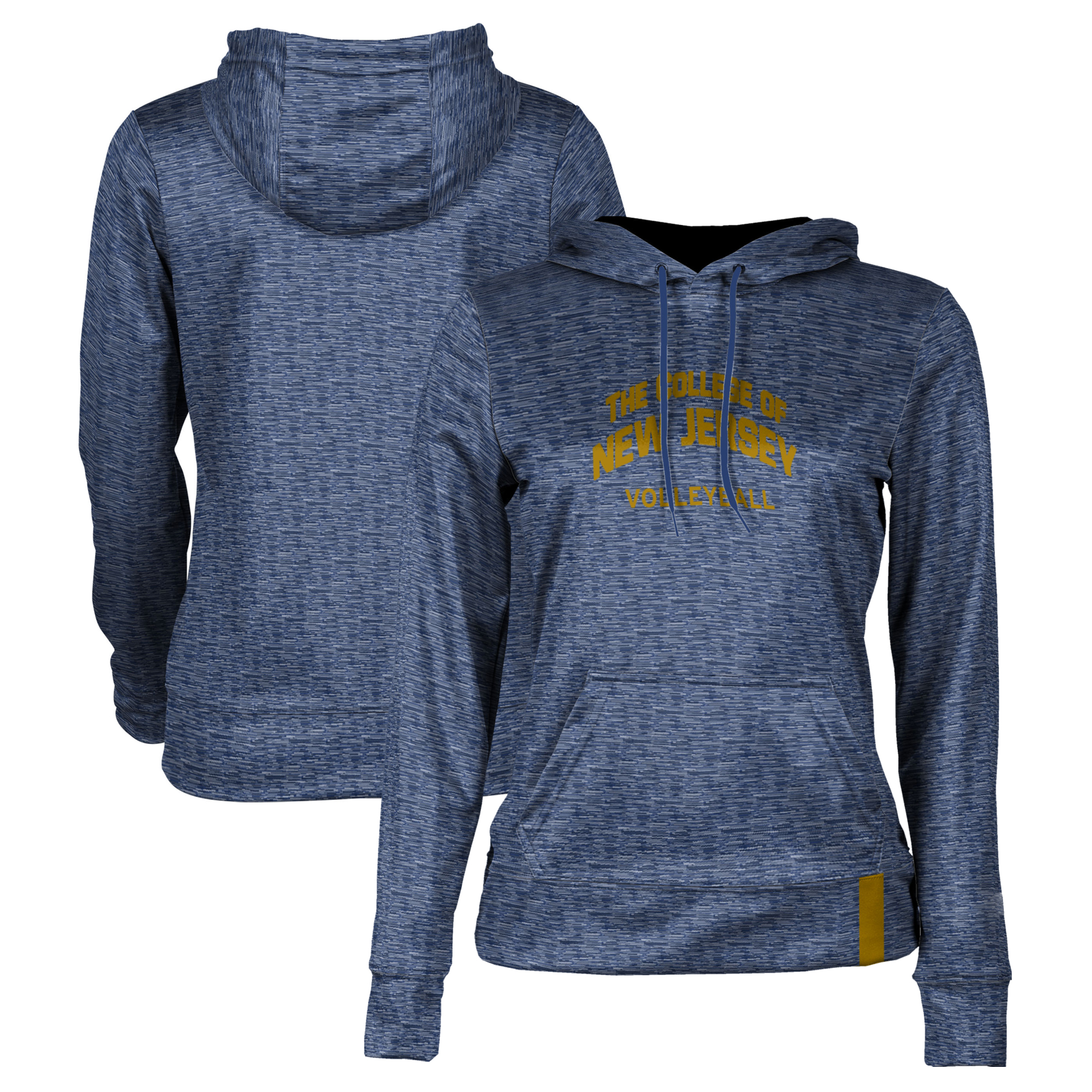 Women's Blue College of New Jersey Lions Volleyball Pullover Hoodie - Image 6
