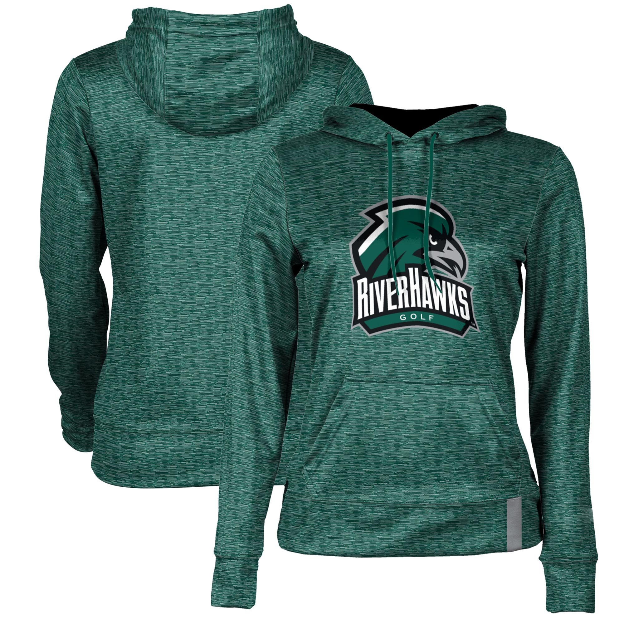 Women's Green Northeastern State Riverhawks Golf Pullover Hoodie