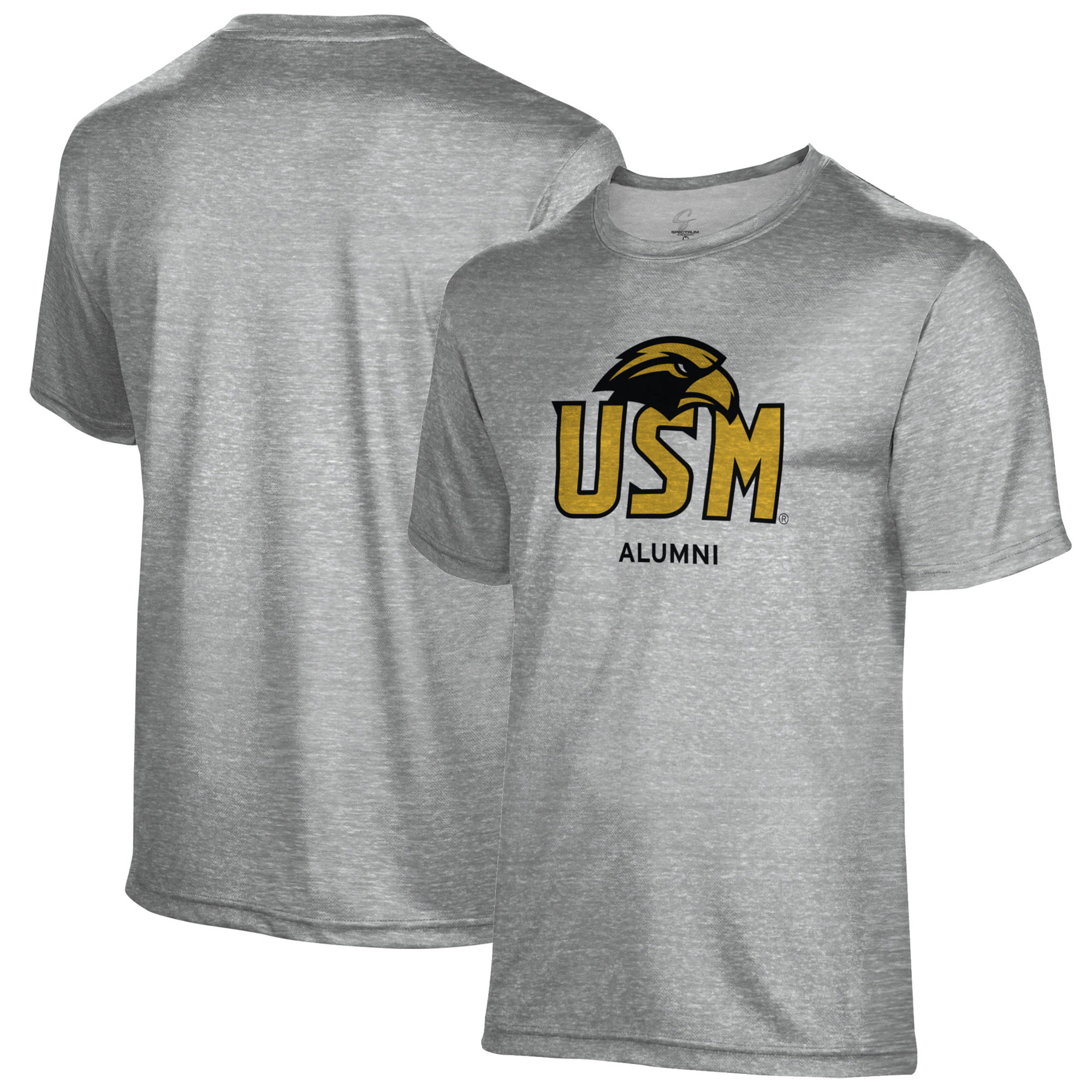 Men's Gray Southern Miss Golden Eagles Alumni Name Drop T-Shirt - Image 2