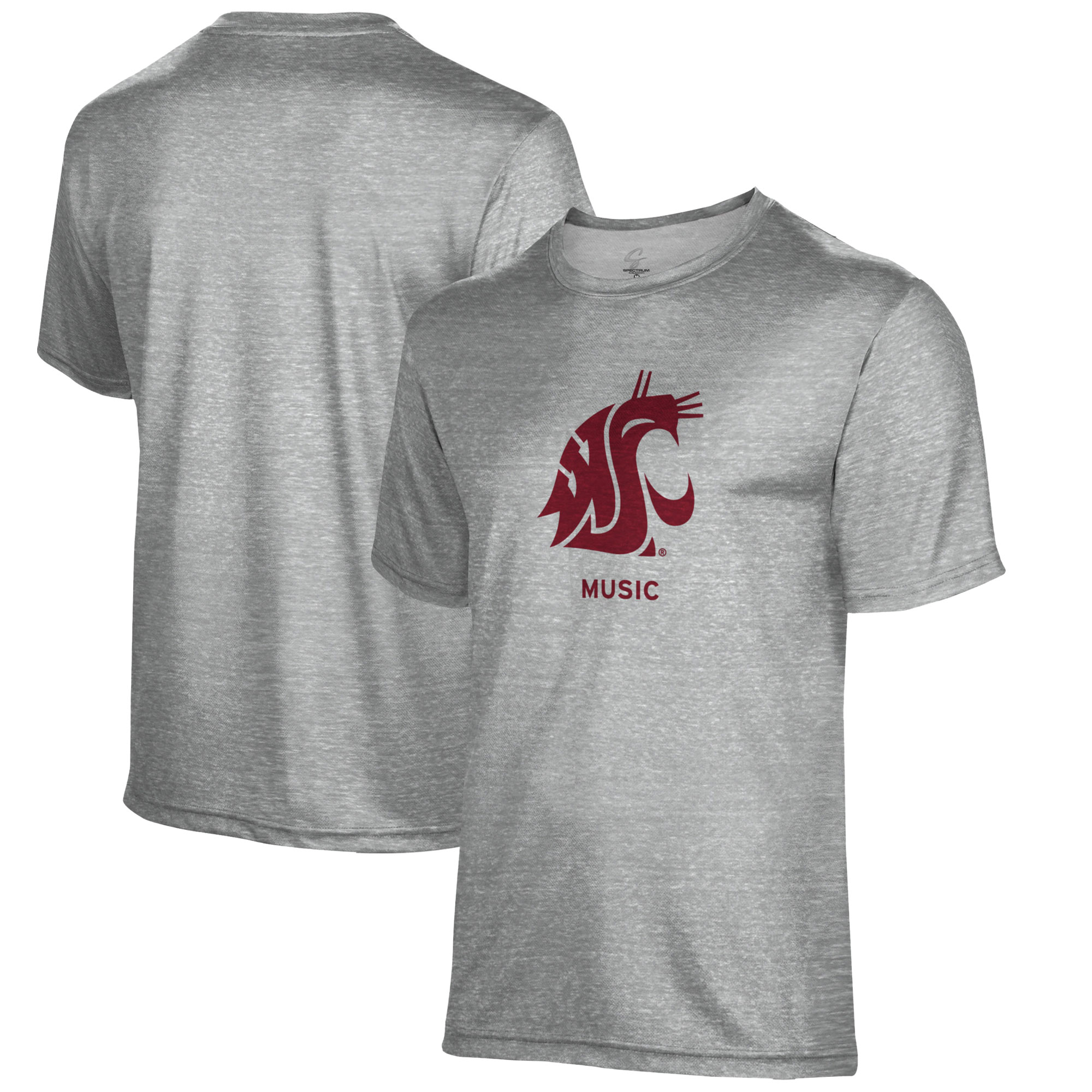 Men's Gray Washington State Cougars Music Name Drop T-Shirt
