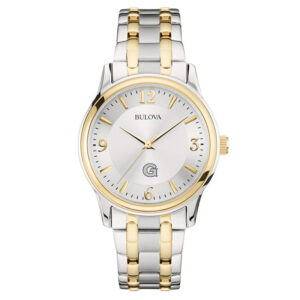 Bulova Silver/Gold Georgetown Hoyas Classic Two-Tone Round Watch
