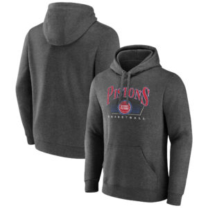 Men's Charcoal Detroit Pistons Selection Pullover Hoodie